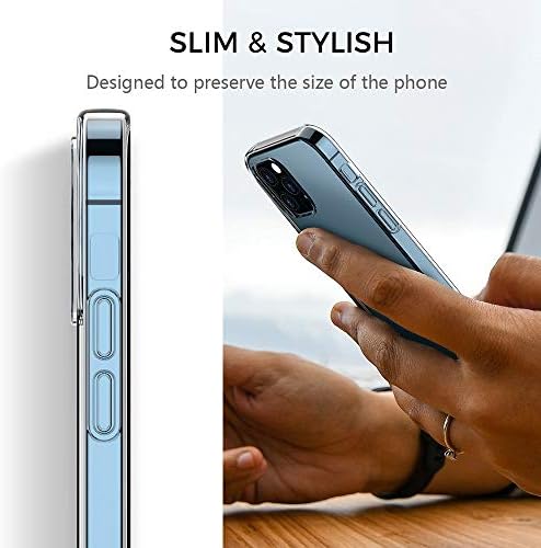 Aeska Clear Case תואם ל- iPhone 12 Pro Max, Ultra [דק דק] TPU ברורה גמישה [עמידה בשריטה] גומי גומי גומי